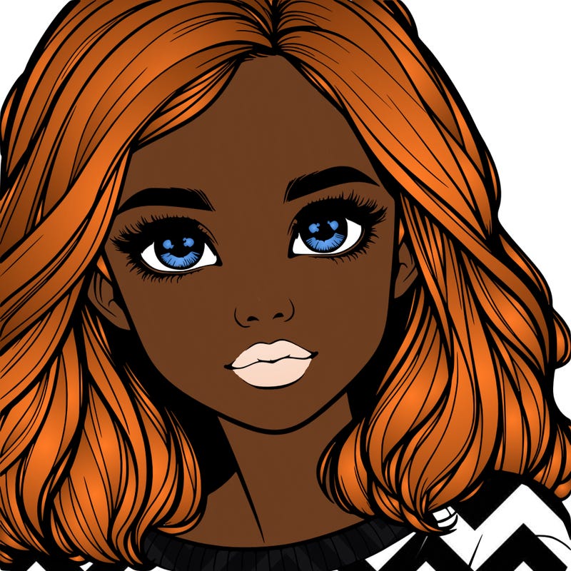 realistic girl whith cute eyes