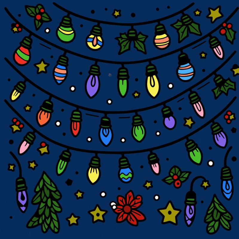 christmas light garland