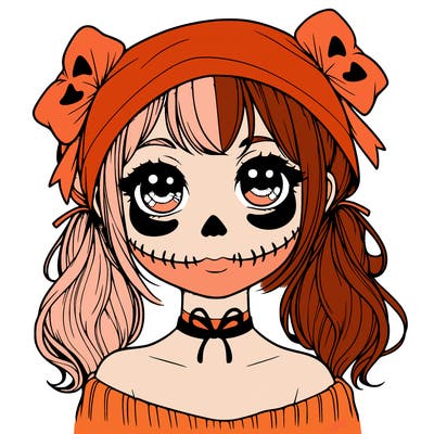 realistic girl halloween