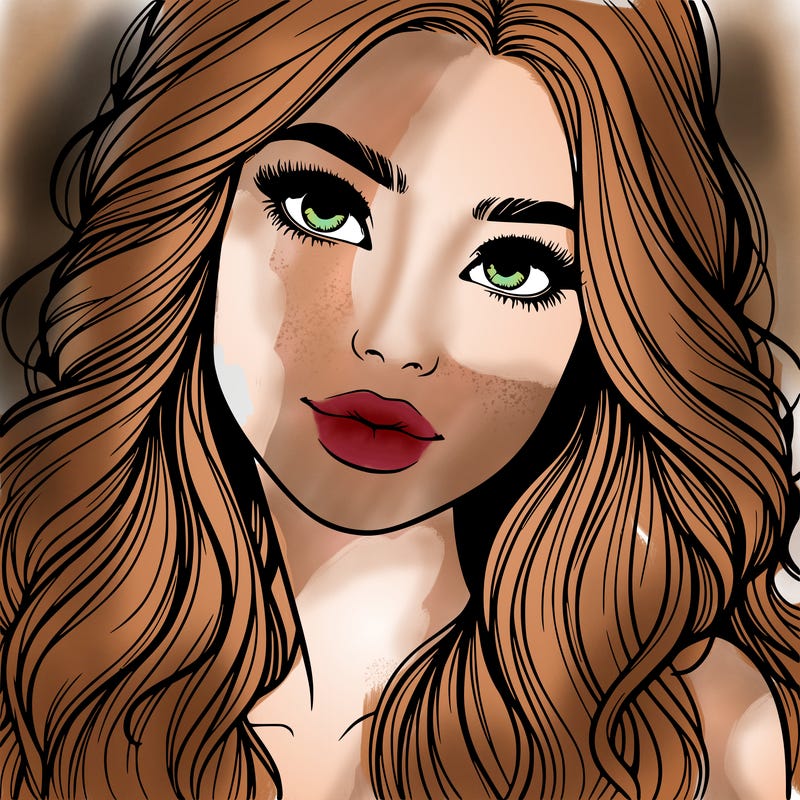 beautiful realistic girl