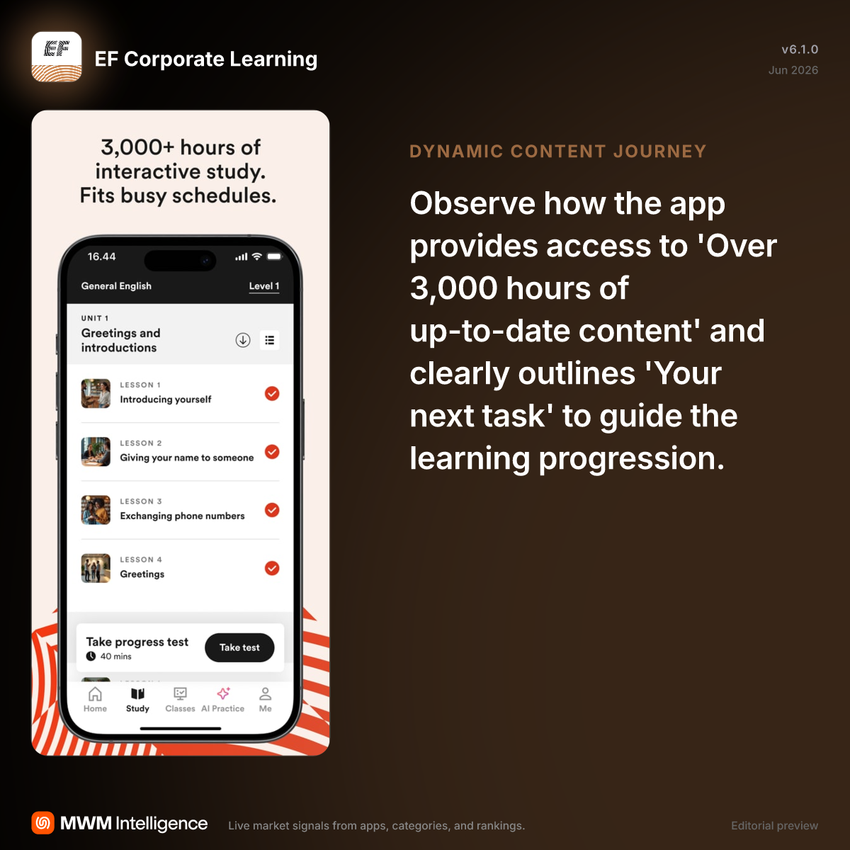 EF Corporate Learning - Education App | MWM