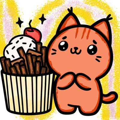 cute food cat