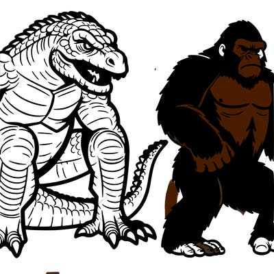 godzilla and kong