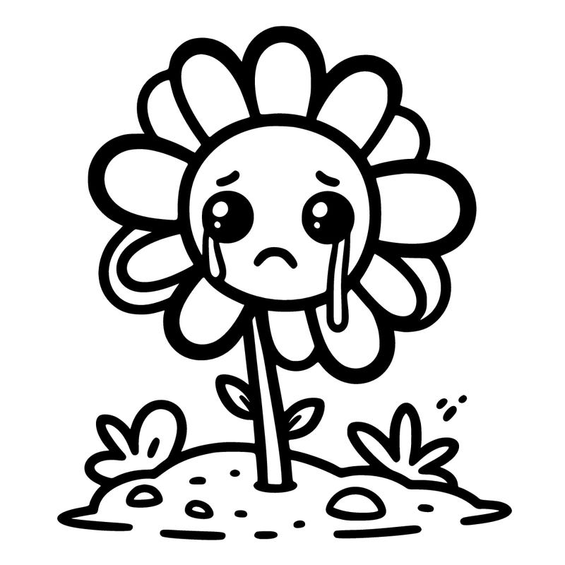 sad flower