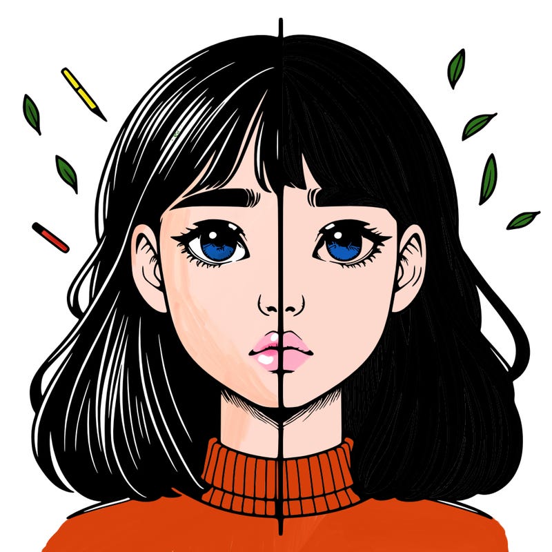 realistic girl split