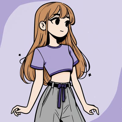 girl in a cute crop top