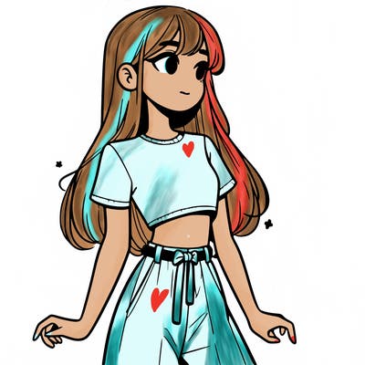 girl in a cute crop top