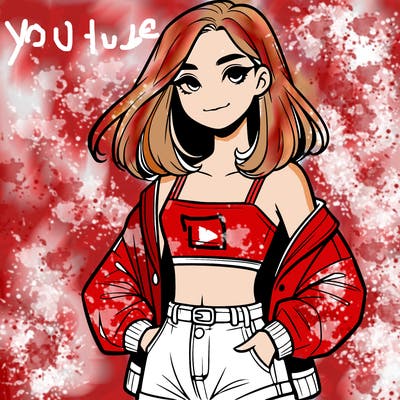 a realistic girl with a crop top and short shorts in an open jacket