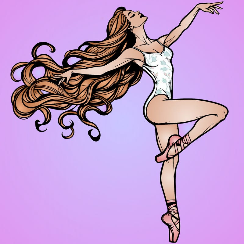 realistic woman dancer