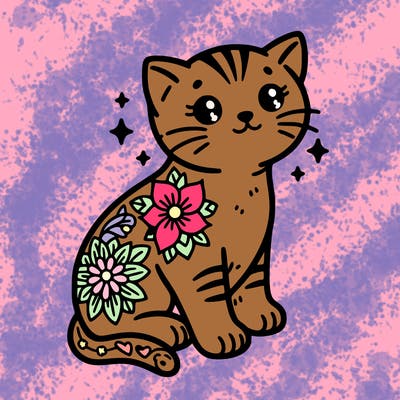 kitten tattoo