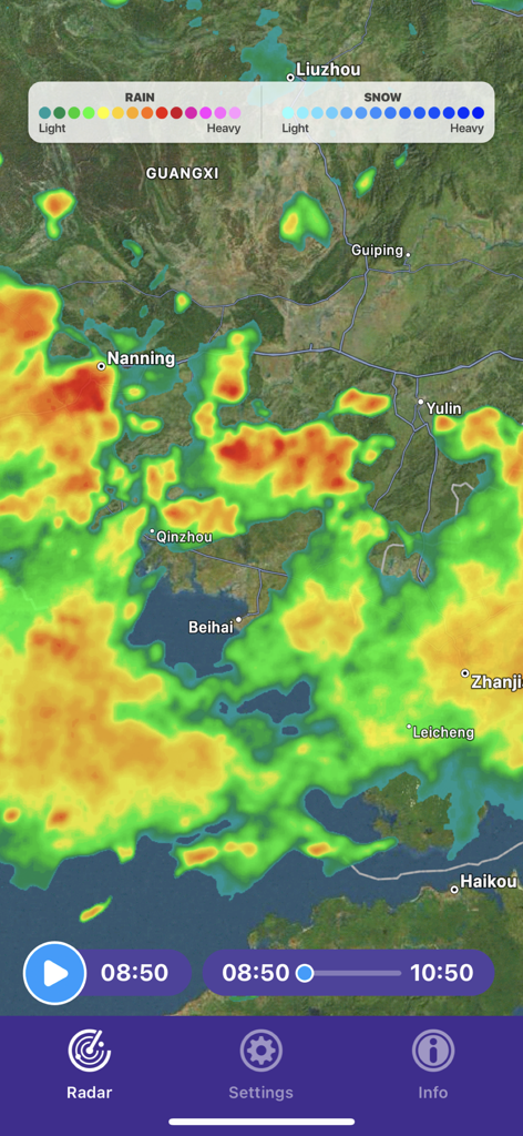 RAIN RADAR - Live Weather Maps - Mapa meteorológico en vivo con seguimiento de radar de lluvia e intensidad de precipitación