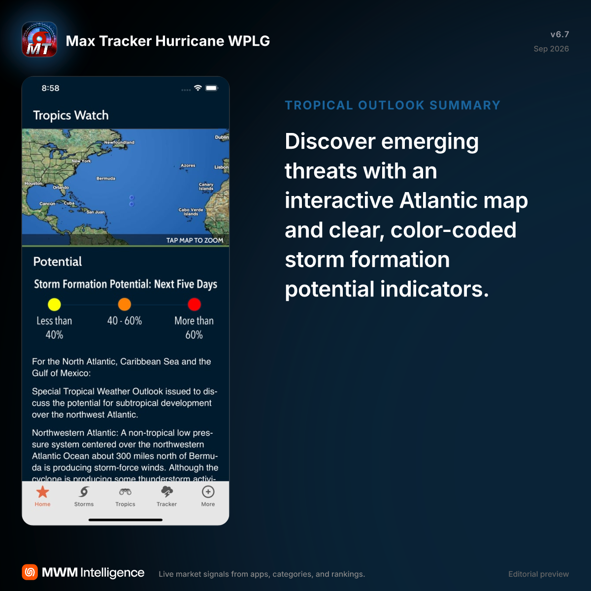 Max Tracker Hurricane WPLG - Weather App | MWM