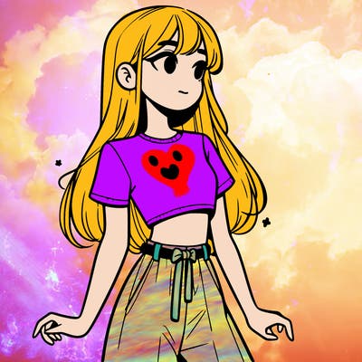 girl in a cute crop top