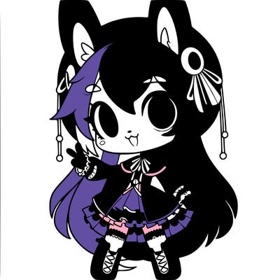 kuromi from hello kitty