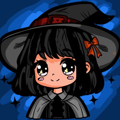 girl wearing witch custom