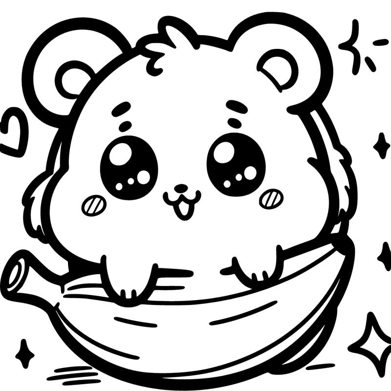 𝔸 𝕔𝕦𝕥𝕖 𝕝𝕚𝕥𝕥𝕝𝕖 hamster 𝕎𝕚𝕥𝕙 𝕓𝕒𝕟𝕒𝕟𝕒 around 𝕋𝕙𝕖 𝕙𝕒𝕞𝕤𝕥𝕖𝕣