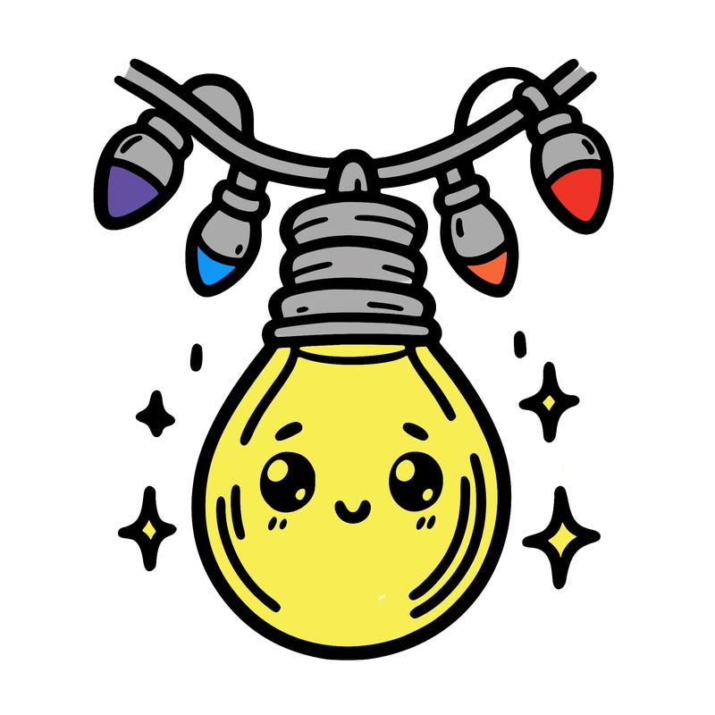 small bulb of a garland