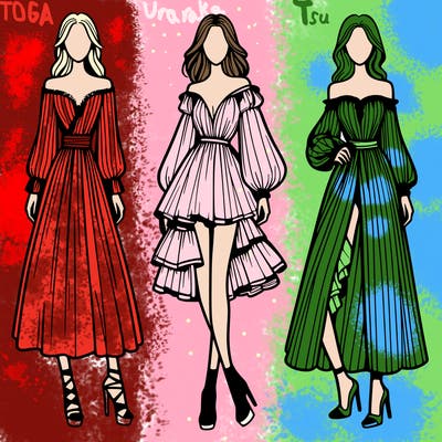 fashion models dresses