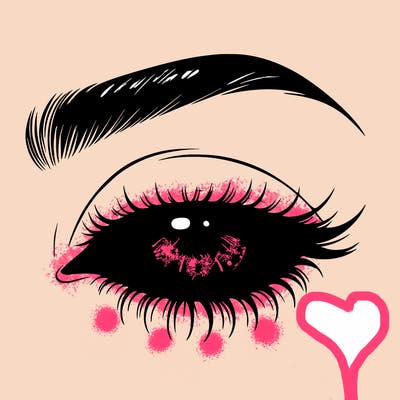 eye closed realistic