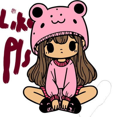 a girl wearing a frog hat and some frog socks