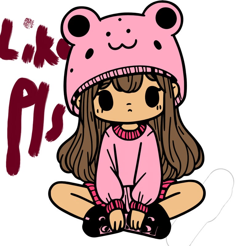 a girl wearing a frog hat and some frog socks