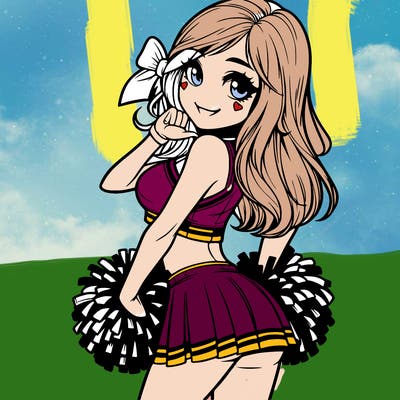 realistic cheerleader