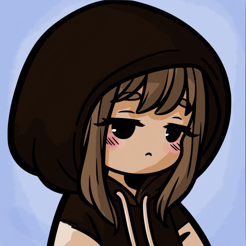 girl in hoodie