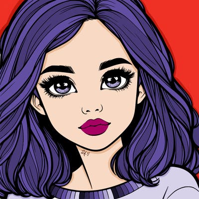 realistic girl whith cute eyes