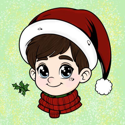 realistic christmas boy