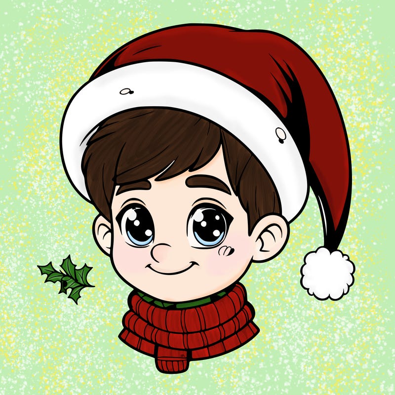 realistic christmas boy