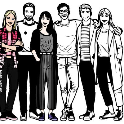 people together realistic