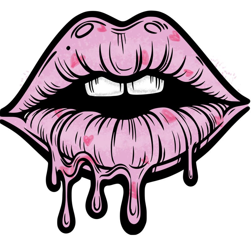 lips that look realistic and drip