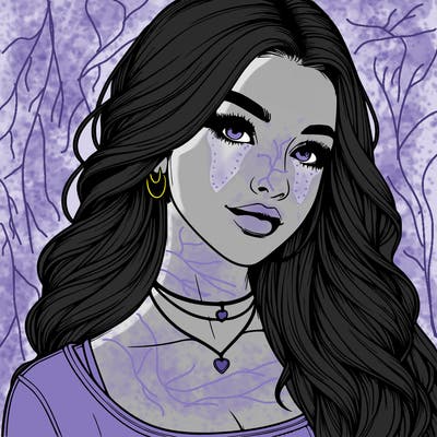 detailed realistic girl