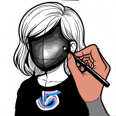 drawing a realistic person