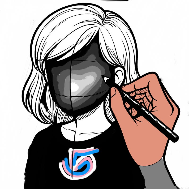 drawing a realistic person