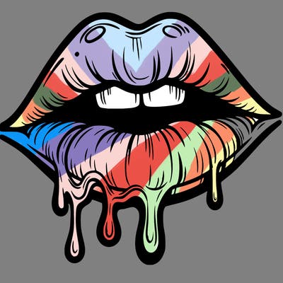 lips that look realistic and drip