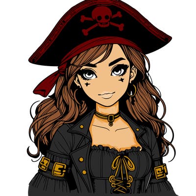 realistic pirate girl