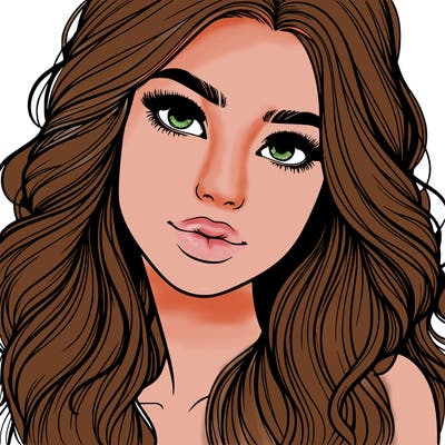 beautiful realistic girl