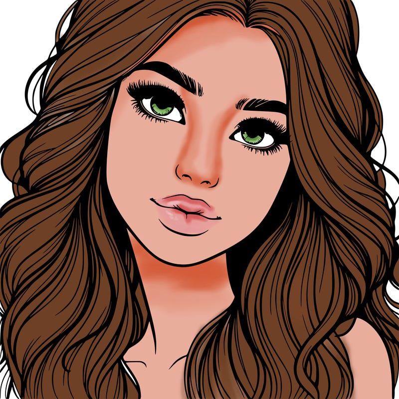 beautiful realistic girl