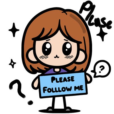 please follow me