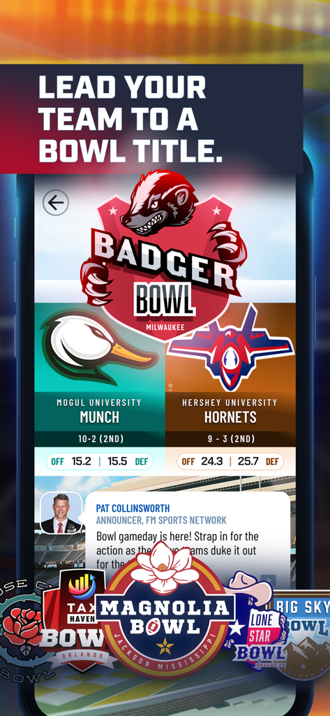 The Program: College Football - Lead your team to a bowl title in The Program College Football management simulation