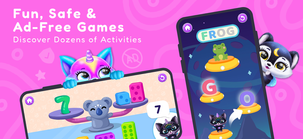 Fluvsies Academy: Learn & Play - Lernspiele für Mathematik und Rechtschreibung für Kinder in der Fluvsies Academy App
