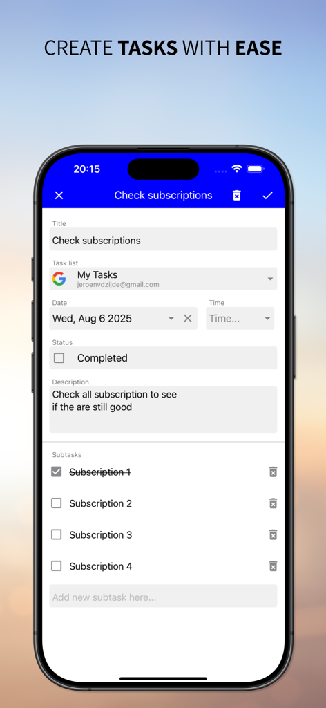 One Tasks - Productivity App | MWM