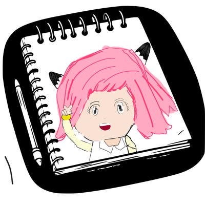 a blank sketch pad