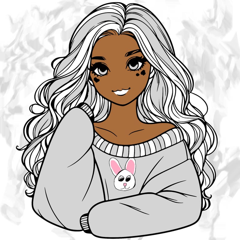 a beautiful girl in a big sweatshirt