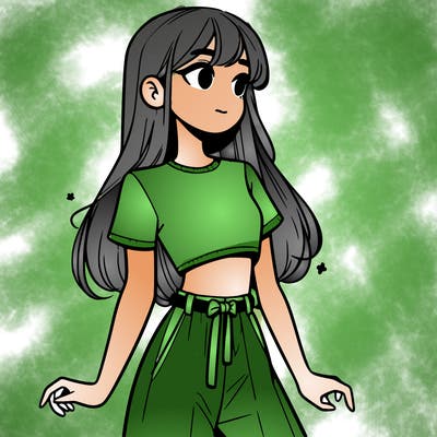 girl in a cute crop top