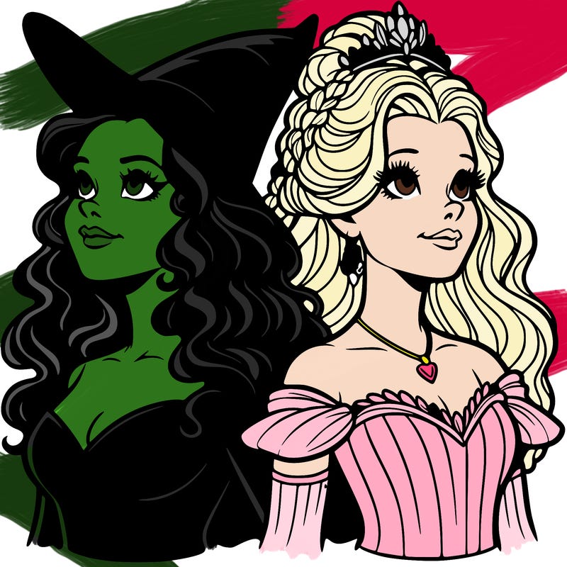 'elphaba and glinda (realistic)