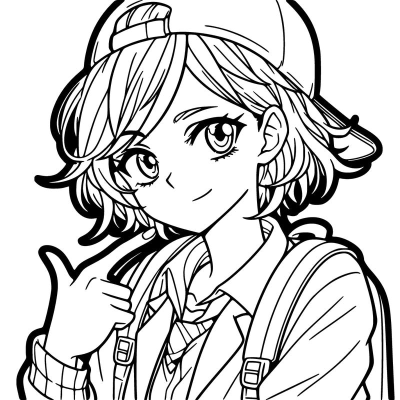 a female manga character that is a tomboy