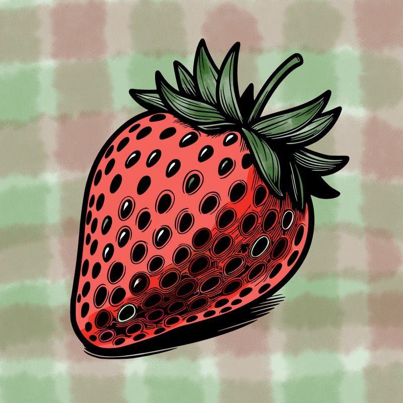 realstic strawberry