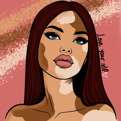 realistic woman with full lips